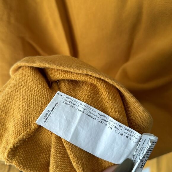 Mango Bow Cotton Sweatshirt Mustard Yellow - Picture 6 of 6